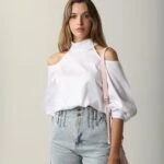 BEL LASTİK KOT ŞORT - AÇIK MAVİ