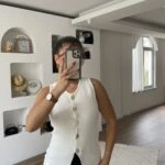 GOLD AKSESUAR VİSKON UZUN YELEK - EKRU