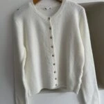 GOLD DÜĞME YÜN KARIŞIM HIRKA - EKRU