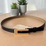 GOLD PİMLİ TOKA 2CM KEMER - SİYAH