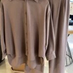 GÖMLEK PANTOLON PAMUK KETEN TAKIM - KAHVE