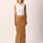 GRACE GLORY VİSKON KLOŞ ETEK - CAMEL