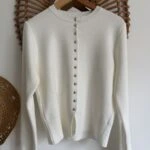 GÜMÜŞ TOP DÜĞME VSİKON HIRKA - EKRU