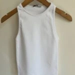 HALTER YAKA PAMUK LİRALI ATLET - BEYAZ