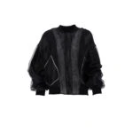 İÇİ ASTARLI CEP DETAY ORGANZE MONT - SİYAH