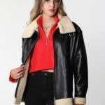 İÇİ KÜRKLÜ DERİ KABAN - SİYAH