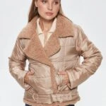 İÇİ PELUŞ BEL KEMERLİ MONT - BEJ