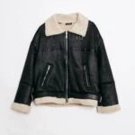 İÇİ PELUŞ FERMUARLI ÇİFT CEP BİKER MONT - SİYAH