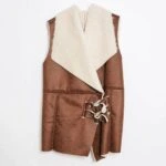 İÇİ PELUŞ ÖN ÇİFT KEMER YELEK - TABA