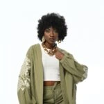 İNCİ VE NAKIŞ İŞLEME KİMONO - HAKİ