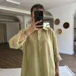 İPEKSİ SALAŞ İNCE GÖMLEK - ADAÇAYI