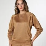 İTHAL BİSİKLET YAKA SWEAT - CAMEL