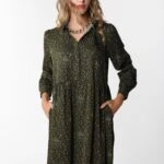 İTHAL MARTI DESEN ELBİSE - HAKİ