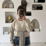 JEAN CEP DETAY BİYELİ SALAŞ PAMUK HIRKA - TAŞ