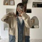 JEAN DETAY ÇOK CEPLİ ASİMETRİK SALAŞ HIRKA - TAŞ