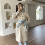 JEAN DETAY VİSKON TRENÇ - TAŞ