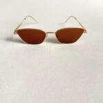 KAHVE CAM GOLD METAL ÇERÇEVE GÖZLÜK - GOLD