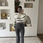 KALIN KEMER FİTİTLLİ BOL PAÇA TAYT - KOYU GRİ