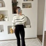 KALIN KEMER FİTİTLLİ BOL PAÇA TAYT - SİYAH