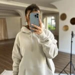 KANGRU CEP KAPÜŞONLU SALAŞ PAMUK SWEAT - TAŞ