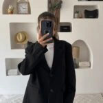 KAPAK CEP SALAŞ VİSKON CEKET - SİYAH