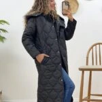 KAPİTONE KAPÜŞONLU MONT - SİYAH