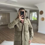 KAPÜŞONLU CEP ÜSTÜ BRİT BEL BÜZGÜ VİSKON TRENÇ - HAKİ