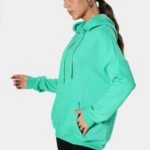 KAPÜŞONLU KANGRU CEPLİ SALAŞ PAMUK SWEAT - YEŞİM YEŞİLİ