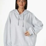 KAPÜŞONLU PAMUK SALAŞ SWEAT - GRİ MELANJ