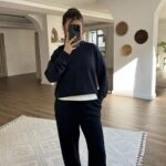 KAPÜŞONLU SWEAT BEL BİLEK LASTİK EŞOFMAN PAMUK TAKIM - FÜME