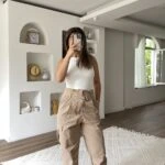 KARGO CEP BİLEK KEMER PAMUK PANTOLON - BEJ