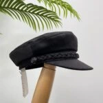 KAŞE KAPTAN ŞAPKA - SİYAH