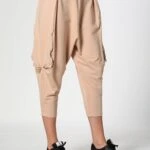 KEMERLİ ŞALVAR EŞOFMAN - BEJ