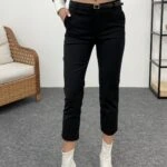 KEMERLİ SMART PANTOLON - SİYAH