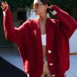 KEMİK DÜĞME CEPLİ SALAŞ HIRKA - BORDO