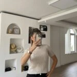 KISA KOL İNCE AJURLU FİTİLLİ TRİKO - TAŞ