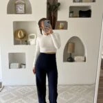 KLASİK KESİM BOL PAÇA LİKRALI KUMAŞ PANTOLON - LACİVERT