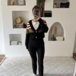 KLASİK MODEL CEPLİ LİKRALI DAR PAÇA KUMAŞ PANTOLON - SİYAH