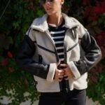 KOL VE ŞERİT DERİ DETAY PELUŞ MONT - SİYAH