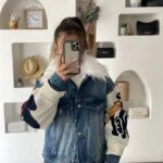 KOL VE SIRT RENKLİ FİGÜR ÇIKARILABİLİR KÜRK YAKA İÇ PELUŞ JEAN MONT - LACİVERT