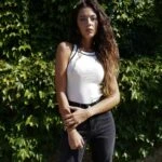 KOL YAKA ÇİZGİLİ TRİKO ATLET - KREM SİYAH