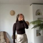 KOLU ÇITÇITLI BALIKÇI YAKA VİSKON BLUZ - KAHVE