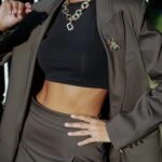 KRUVAZE BLAZER CEKET PİLE DETAY KALEM MİNİ ETEK TAKIM - HAKİ