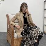 KRUVAZE DERİ CEKET - BEJ