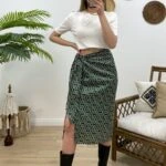 KRUVAZE SATEN ETEK - YEŞİL