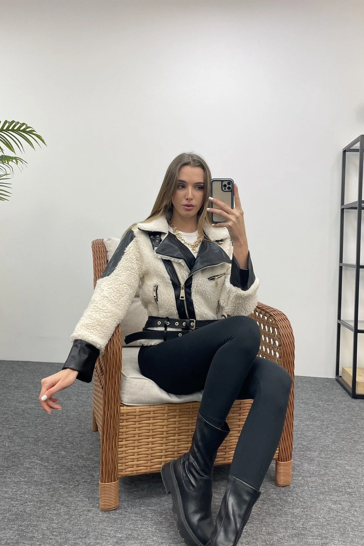 KÜRK BİKER MONT - KEMİK - Görsel 1