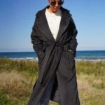 KUŞAKLI TORBA CEP YAN YIRTMAÇLI  KAŞE KABAN - ANTRASİT