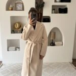 KUŞAKLI VİSKON ASTARLI KAŞE KABAN - TAŞ