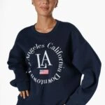 LA YAZI NAKIŞ VE BASKI SALAŞ SWEAT - LACİVERT