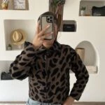 LEOPAR DESEN CEKET MODEL YUMOŞ HIRKA - KAHVE